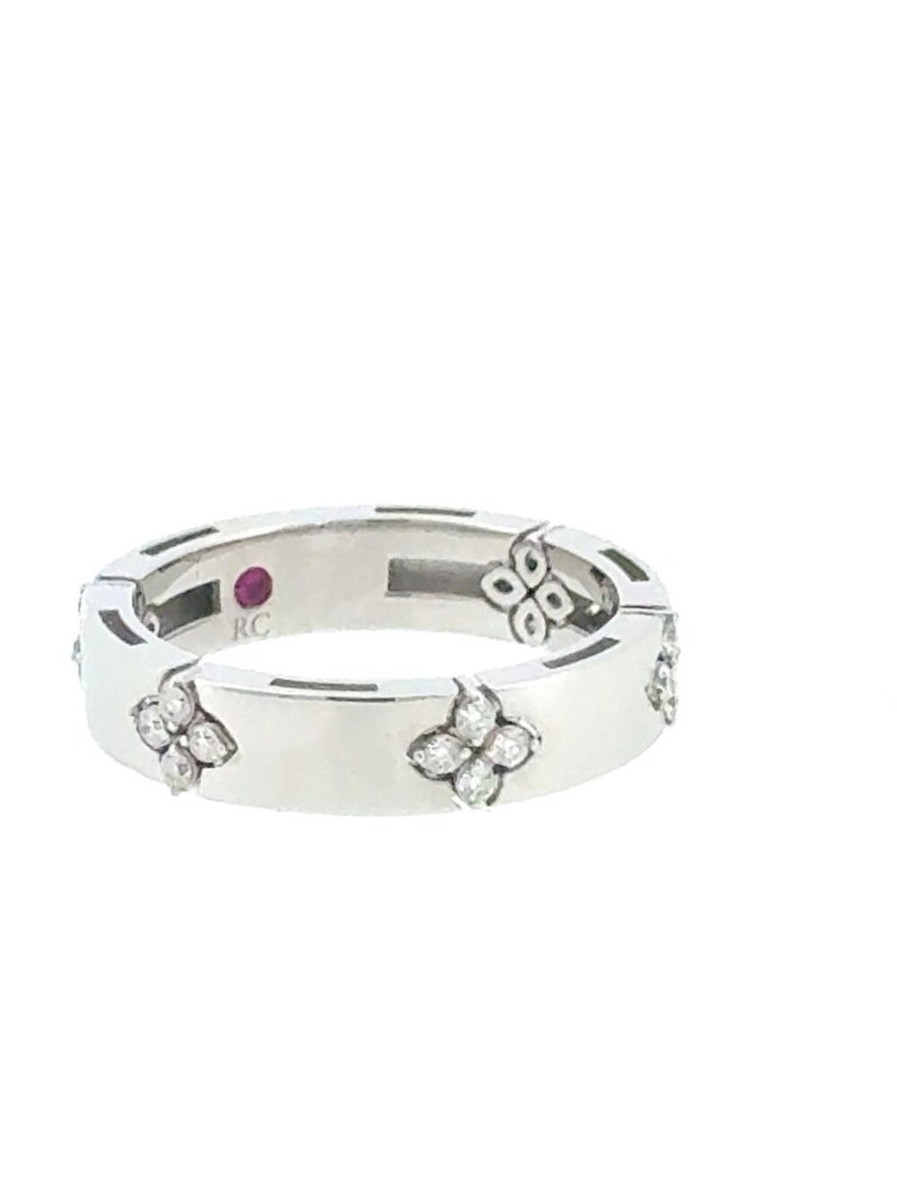 Roberto Coin 18KW LOVE IN VERONA DIAMOND ACCENT RING